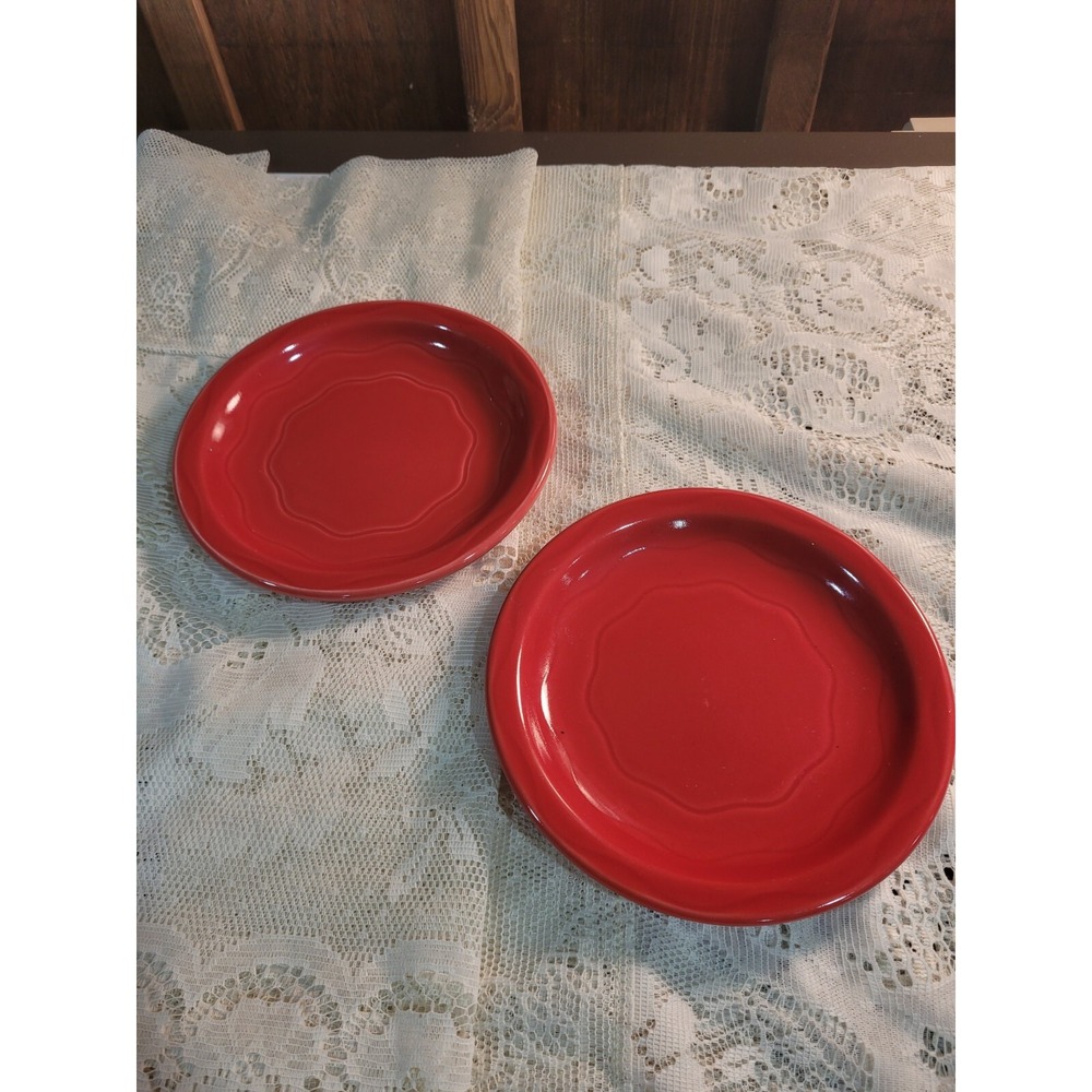 Vintage Syracuse Red Rust Bread Plate 6 1/4"